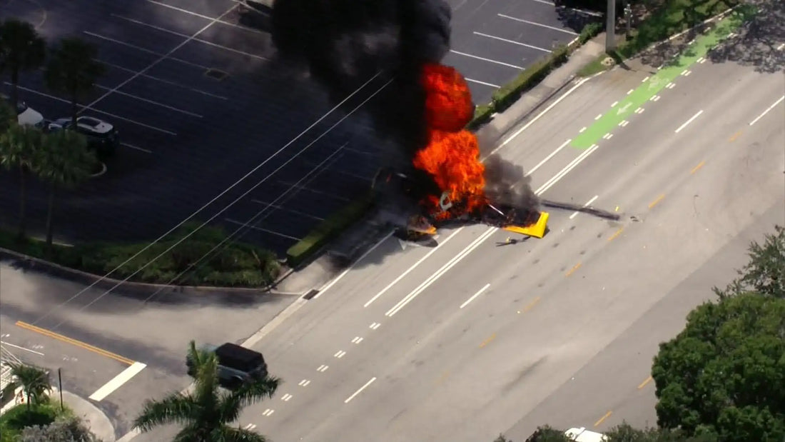 Tragic Crash Claims Pilot's Life as Banner Tow Plane Plummets in Hollywood, Florida