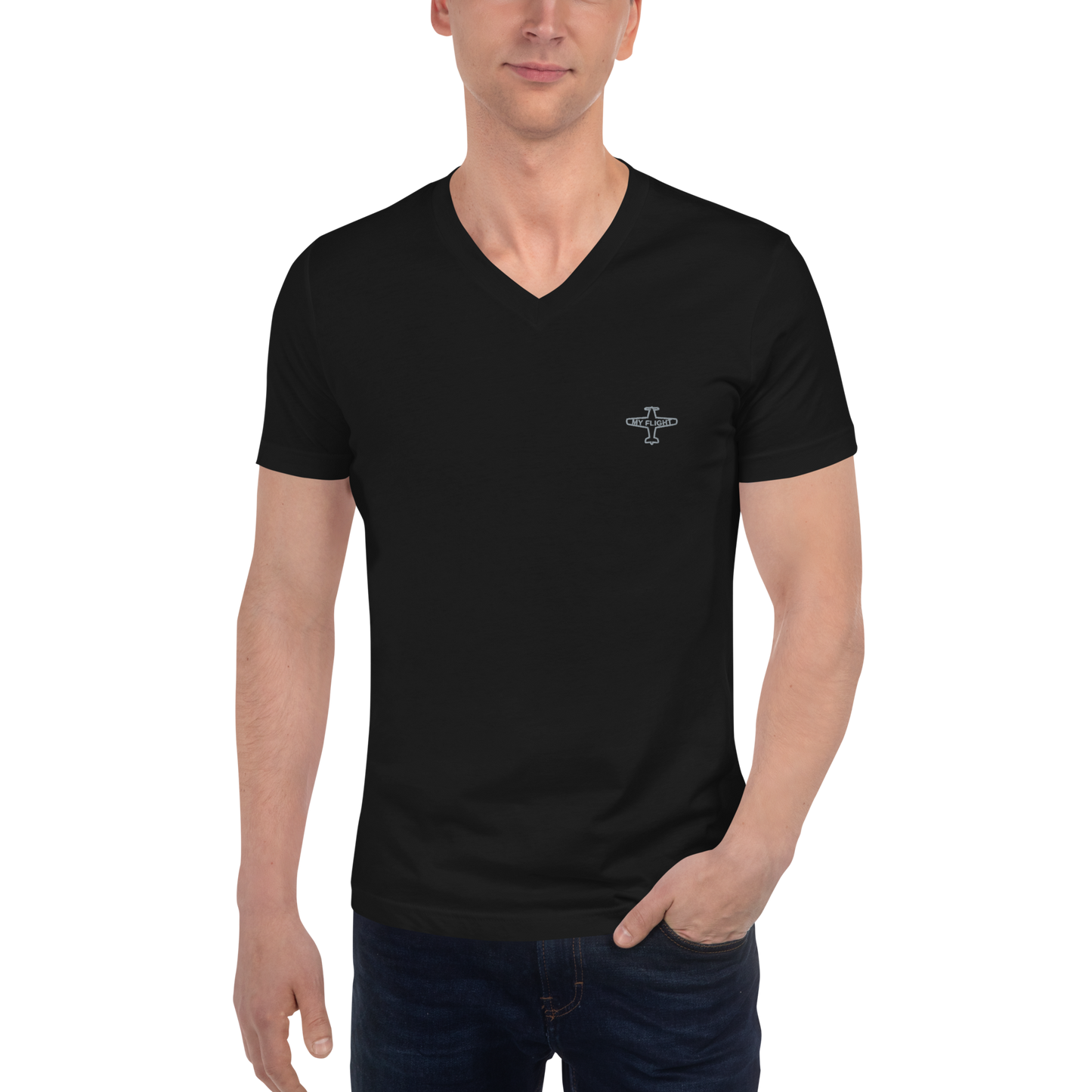 MY FLIGHT V-neck T-shirt